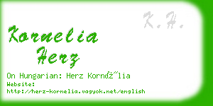 kornelia herz business card